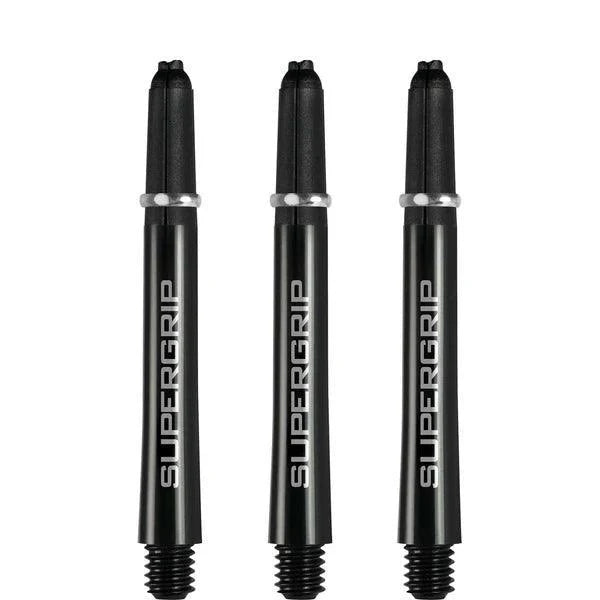 Harrows - Supergrip Schwarz/Silber - Dart Shafts  - Direct Darts - 3