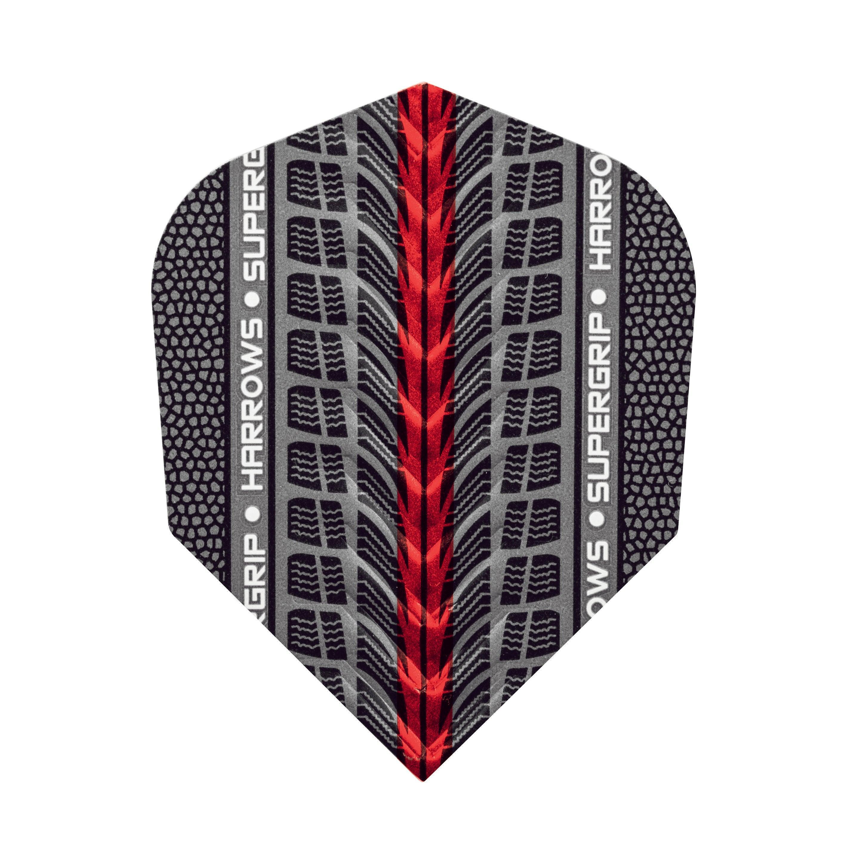 Harrows - Supergrip Rot - 100 Micron - Dart Flights - Direct Darts - 1