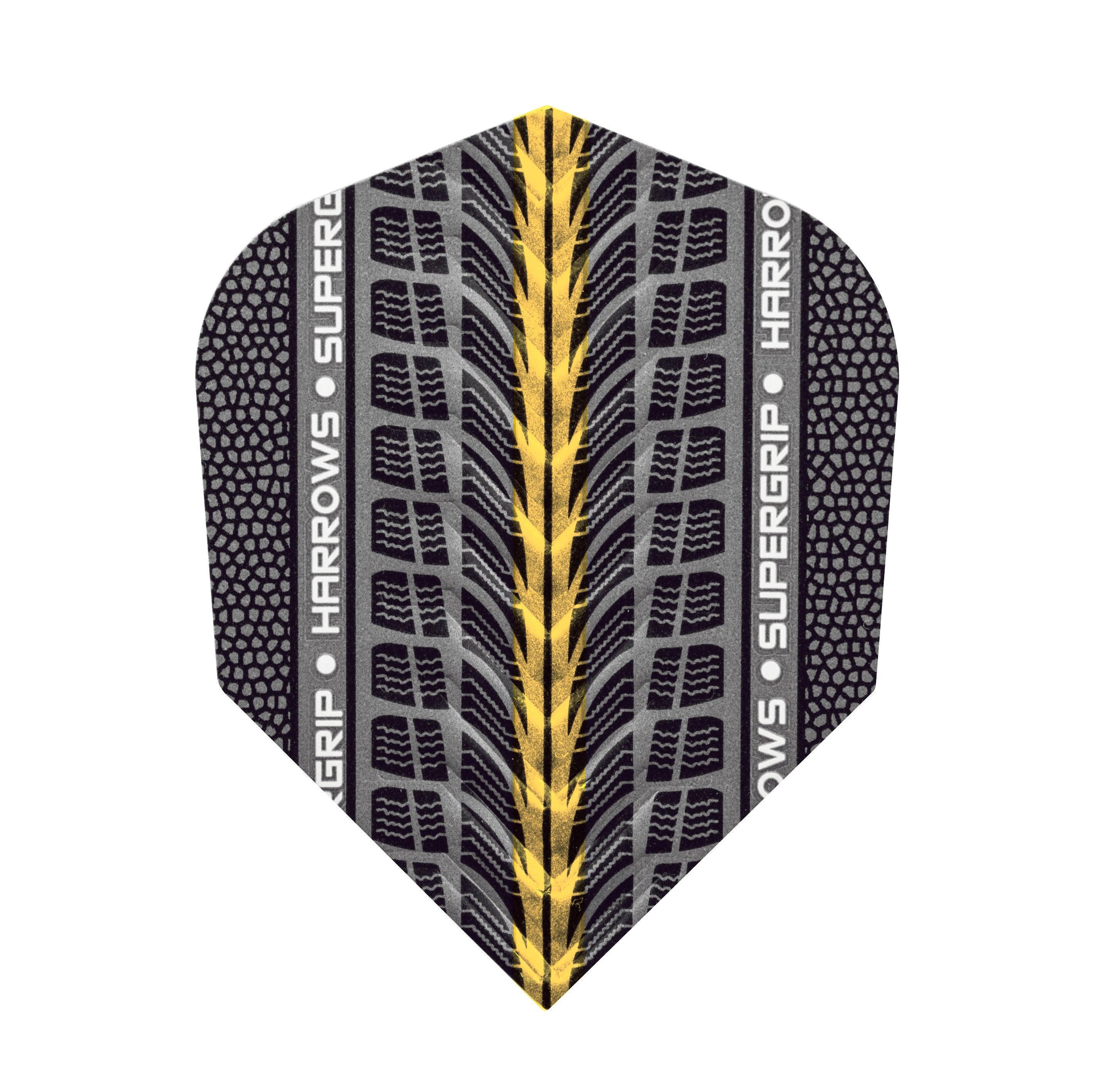 Harrows - Supergrip Gelb - 100 Micron - Dart Flights - Direct Darts - 1