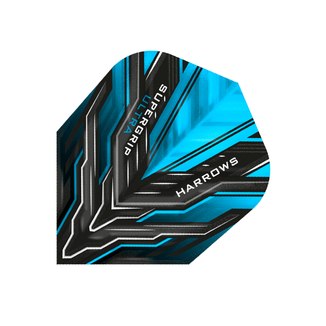 Harrows - Supergrip Ultra Aqua - 100 Micron - Dart Flights - Direct Darts - 1