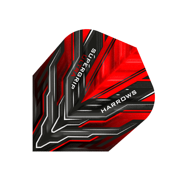 Harrows - Supergrip Ultra Rot - 100 Micron - Dart Flights - Direct Darts - 1