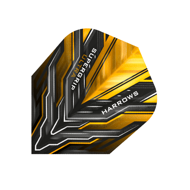 Harrows - Supergrip Ultra Gelb - 100 Micron - Dart Flights - Direct Darts - 1