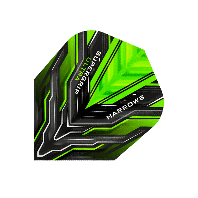 Harrows - Supergrip Ultra Grün - 100 Micron - Dart Flights - Direct Darts - 1