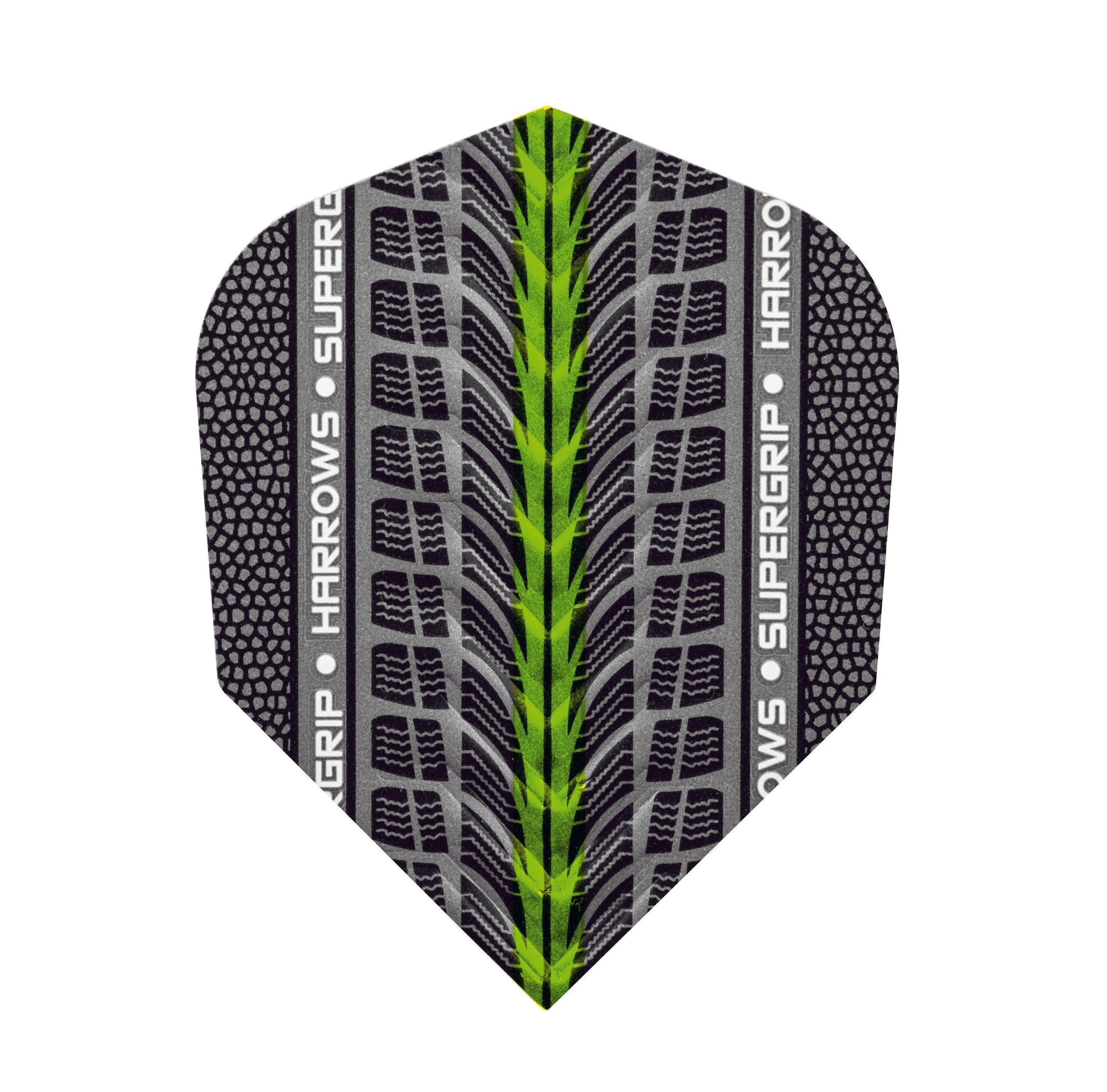 Harrows - Supergrip Grün - 100 Micron - Dart Flights - Direct Darts - 1