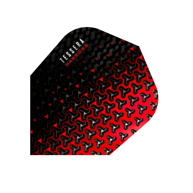 Harrows - Tessera Rot - 100 Micron - Dart Flights - Direct Darts - 1