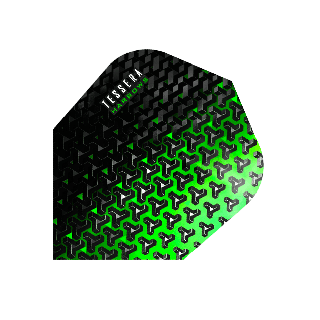Harrows - Tessera Grün - 100 Micron - Dart Flights - Direct Darts - 1