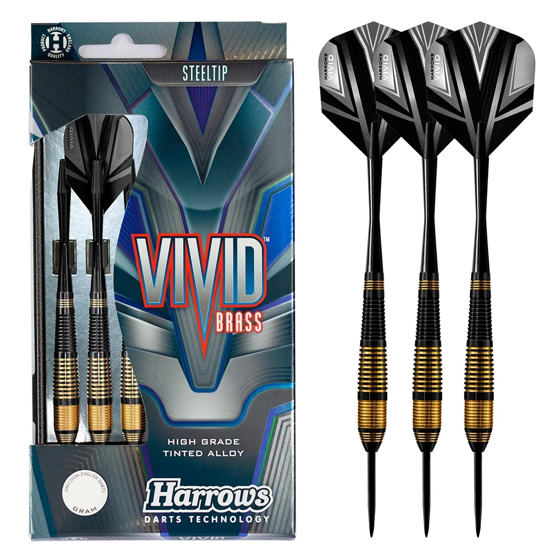 Harrows - Vivid Schwarz - Steeldarts - Direct Darts - 2