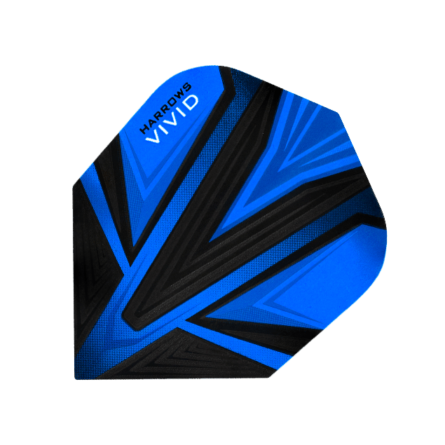 Harrows - Vivid Blau - 100 Micron - Dart Flights - Direct Darts - 1