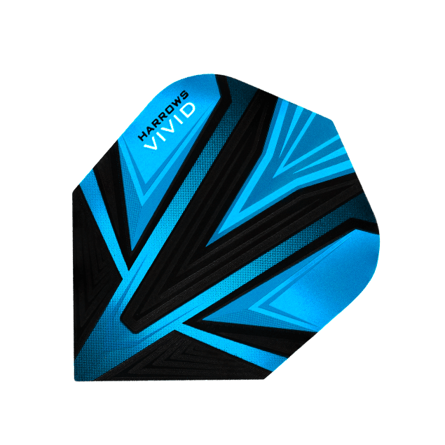 Harrows - Vivid Hell Blau - 100 Micron - Dart Flights - Direct Darts - 1