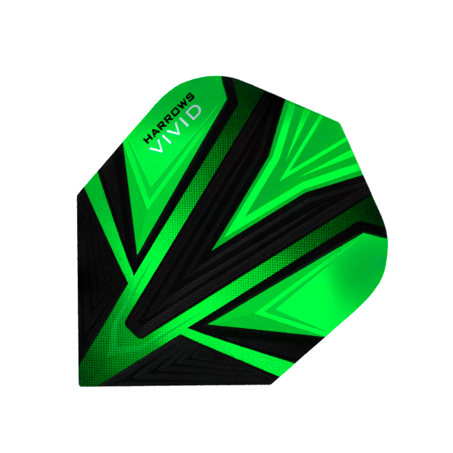 Harrows - Vivid Grün - 100 Micron - Dart Flights - Direct Darts - 1