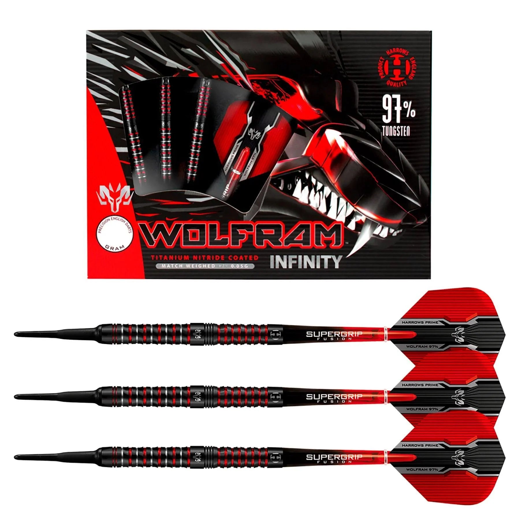 Harrows - Wolfram Infinity 97% - Softdarts - Direct Darts - 2
