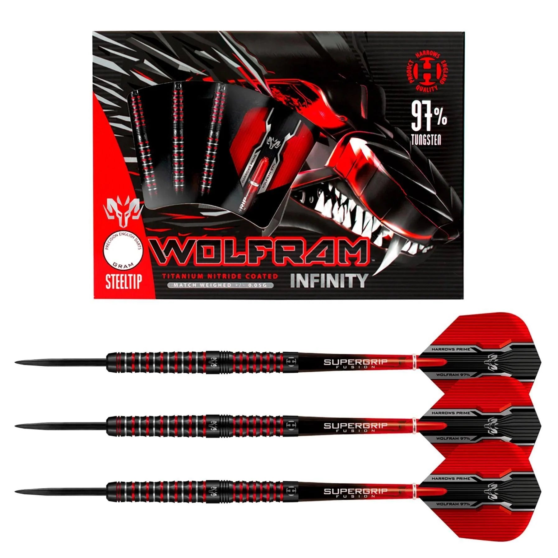 Harrows - Wolfram Infinity 97% - Steeldarts - Direct Darts - 2