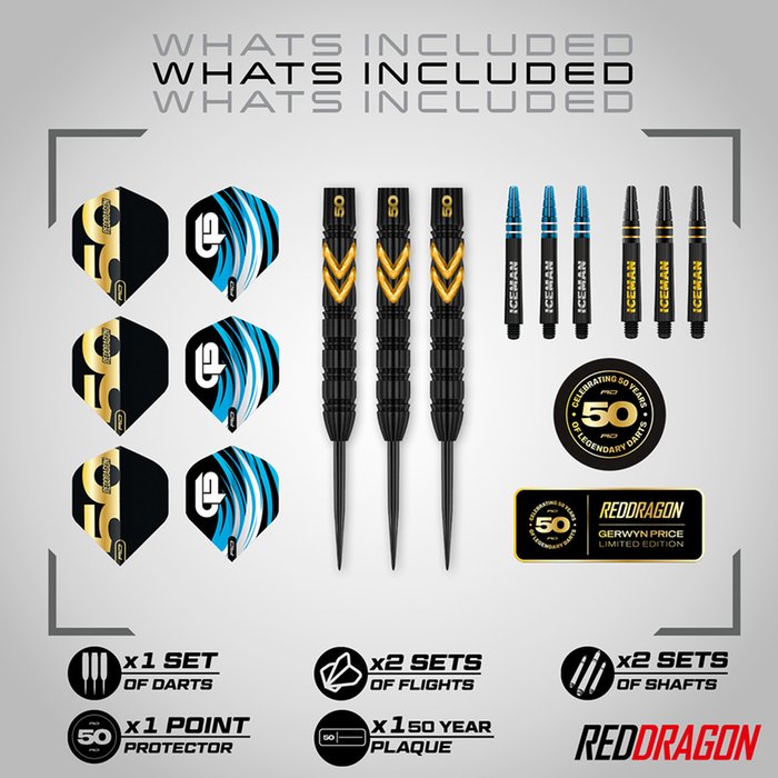 Red Dragon - Gerwyn Price 50 Years 90% - Steeldarts - Direct Darts - 3