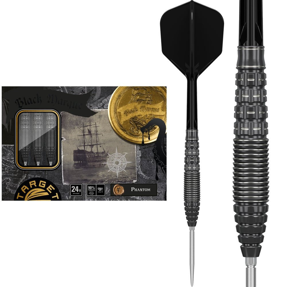 Target Japan - Black Marque Phantom - 90% - Steeldarts - Direct Darts - 1