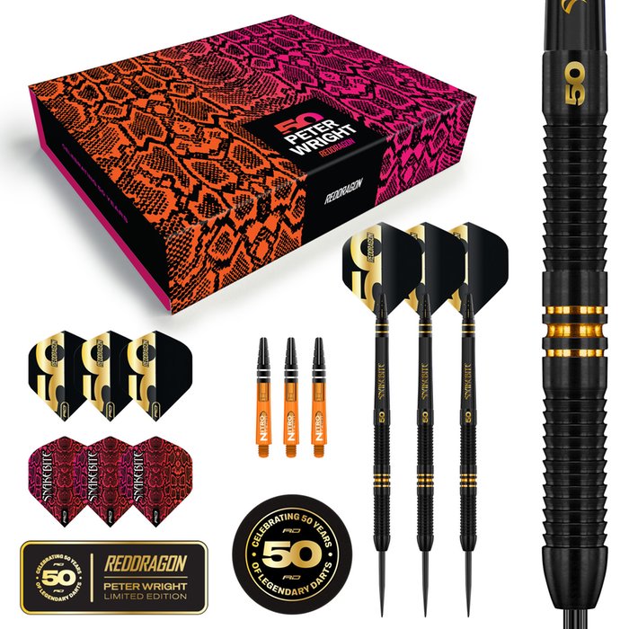 Red Dragon - Peter Wright 50 Years 90% - Steeldarts - Direct Darts - 1