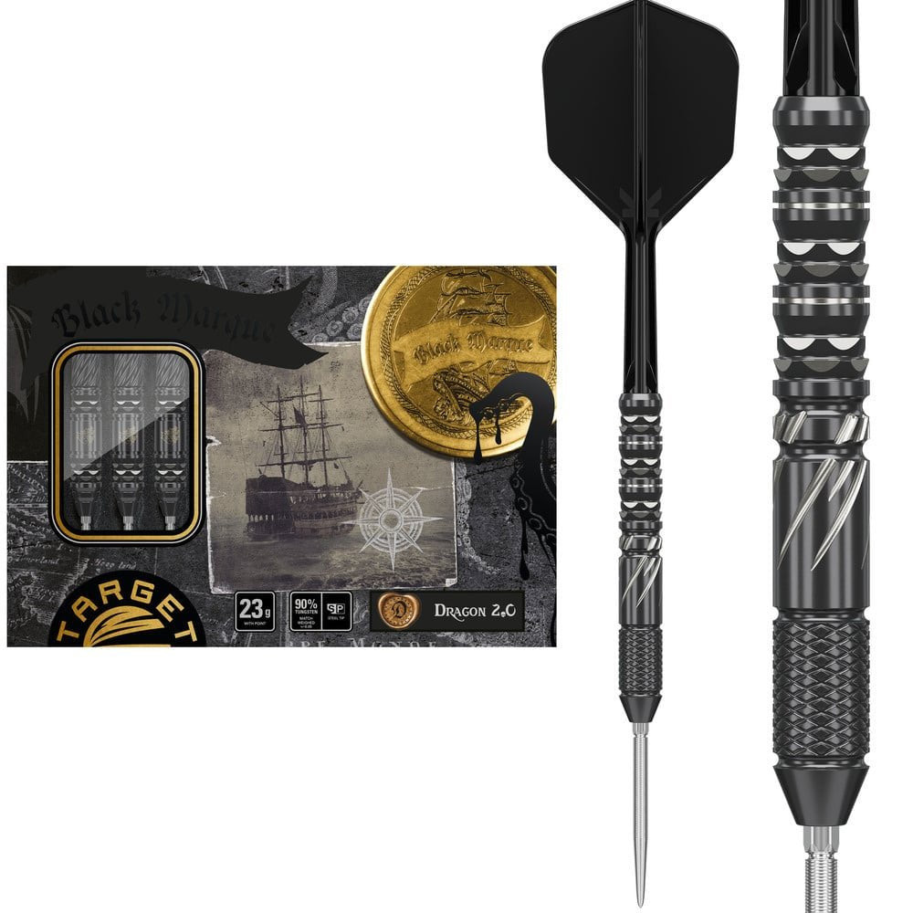 Target Japan - Black Marque Lite Draco - 90% - Steeldarts - Direct Darts - 1
