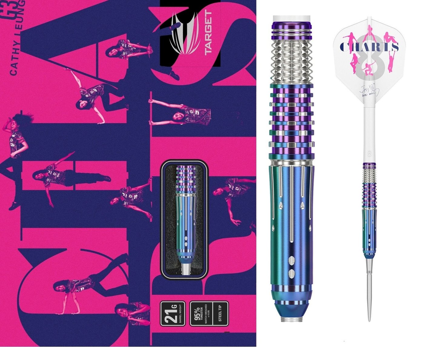 Target Japan - Cathy Leung Charis Gen 3 - 95% - Steeldarts - Direct Darts - 1
