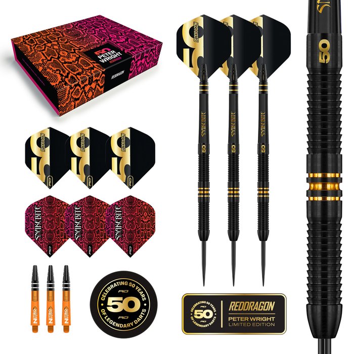 Red Dragon - Peter Wright 50 Years 90% - Steeldarts - Direct Darts - 2