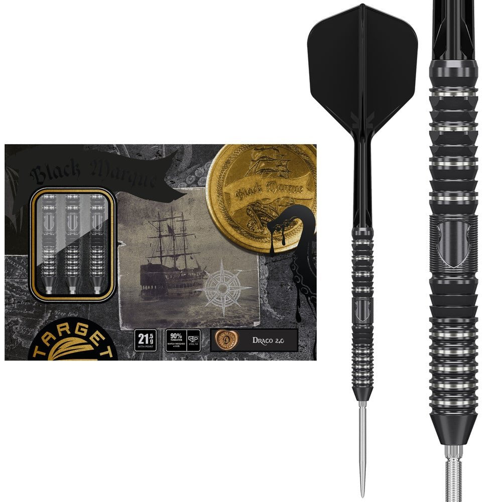Target Japan - Black Marque Draco Gen2 - Steeldarts - Direct Darts - 1