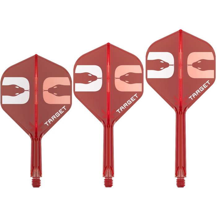 Target - K-Flex - Nathan Aspinall - Rot - No2 - Darts Flights/Schaft - Direct Darts - 1
