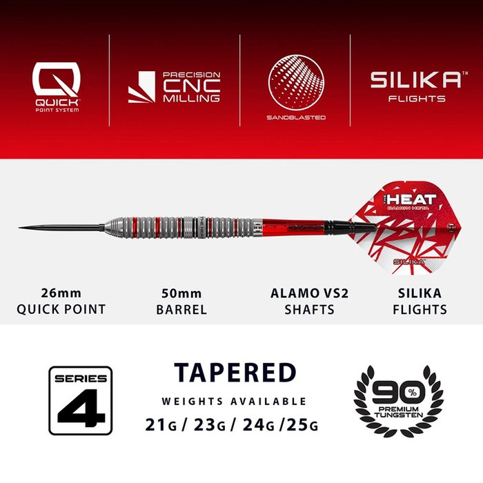 Harrows - Damon Heta Series 4 90% - Steeldarts - Direct Darts - 5