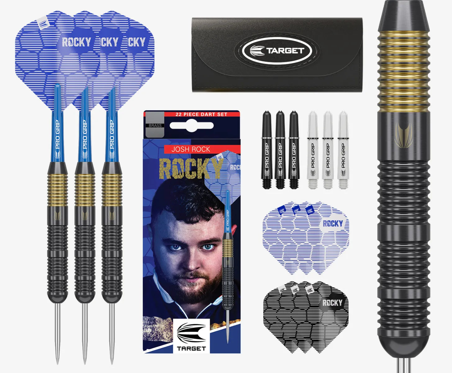 Target - Josh Rock Brass - Steeldarts - Direct Darts - 1