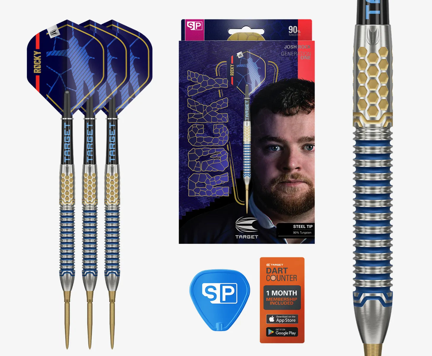 Target - Josh Rock G1 90% Sp - Steeldarts - Direct Darts - 1