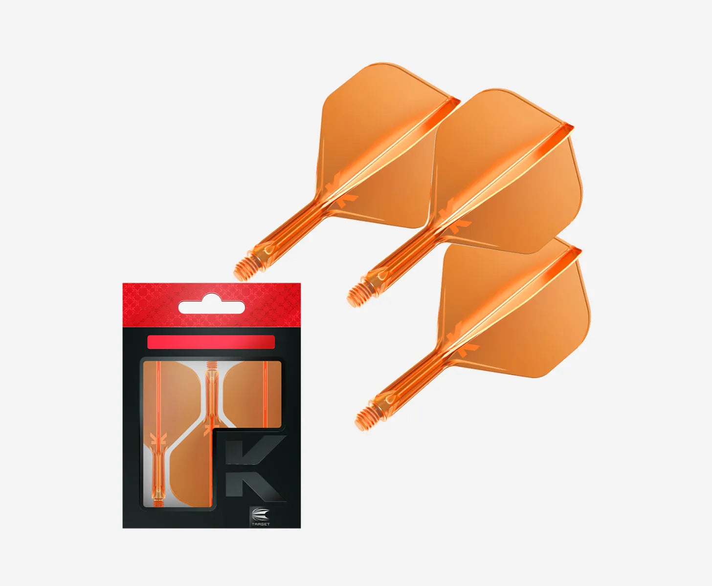 Target - K-Flex - No2 - Neon Orange - Flight System - Direct Darts - 2