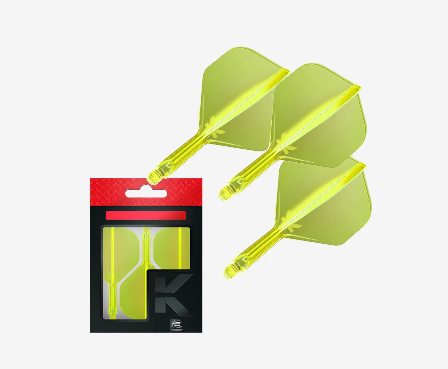 Target - K-Flex - No2 - Neon Gelb - Flight System - Direct Darts - 2