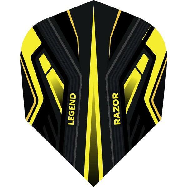 Legend Darts - Legend Razor Loose - Gelb - No2 - 100 Micron - Dart Flights - Direct Darts - 1