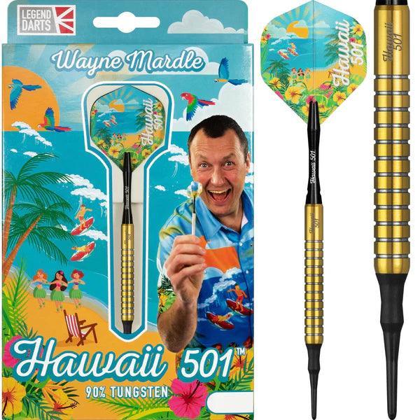 Legend Wayne Mardle - Hawaii 501 90% - Gold - Softdarts - Direct Darts - 1