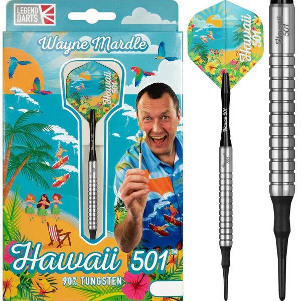 Legend Wayne Mardle - Hawaii 501 90% - Silber - Softdarts - Direct Darts - 1