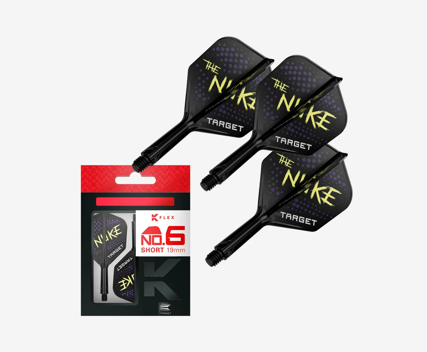 Target - K-Flex - Luke "The Nuke" Littler - Schwarz - No6 - Flight System - Direct Darts - 2