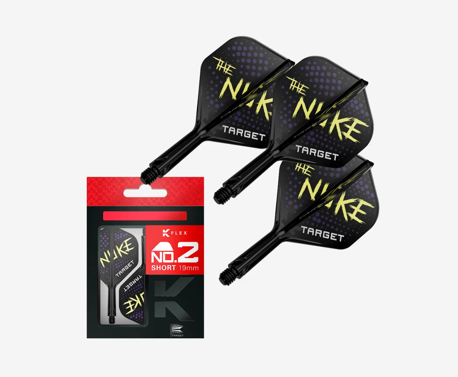 Target - K-Flex - Luke "The Nuke" Littler - Schwarz - No2 - Flight System - Direct Darts - 2