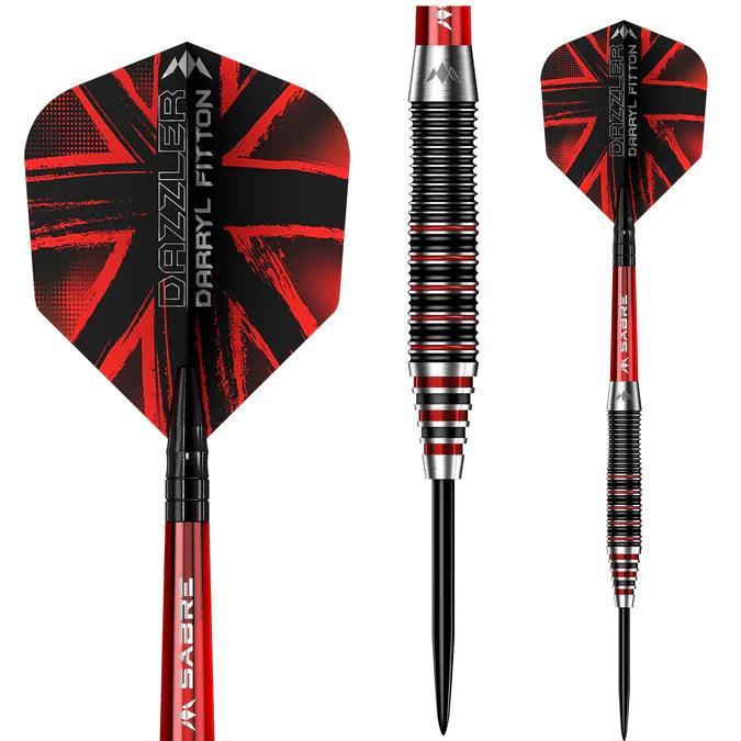 Mission - Darryl Fitton - Electro Schwarz & Rot - 95% - The Dazzler - Steeldarts - Direct Darts - 3