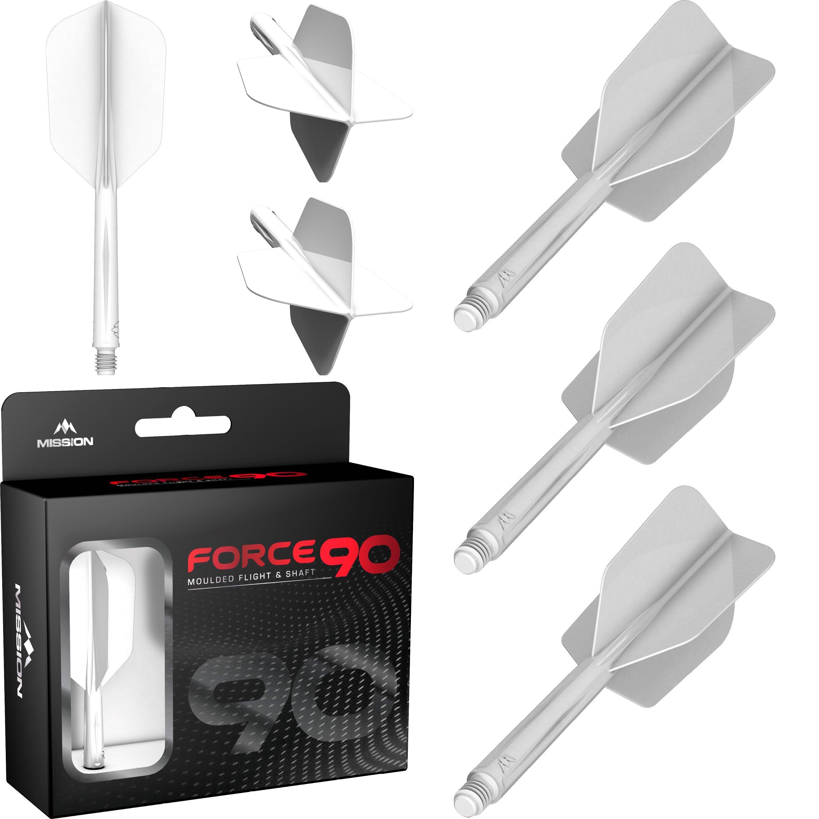 Mission - Force 90 Weiß - Slim - Flight System - Direct Darts - 3