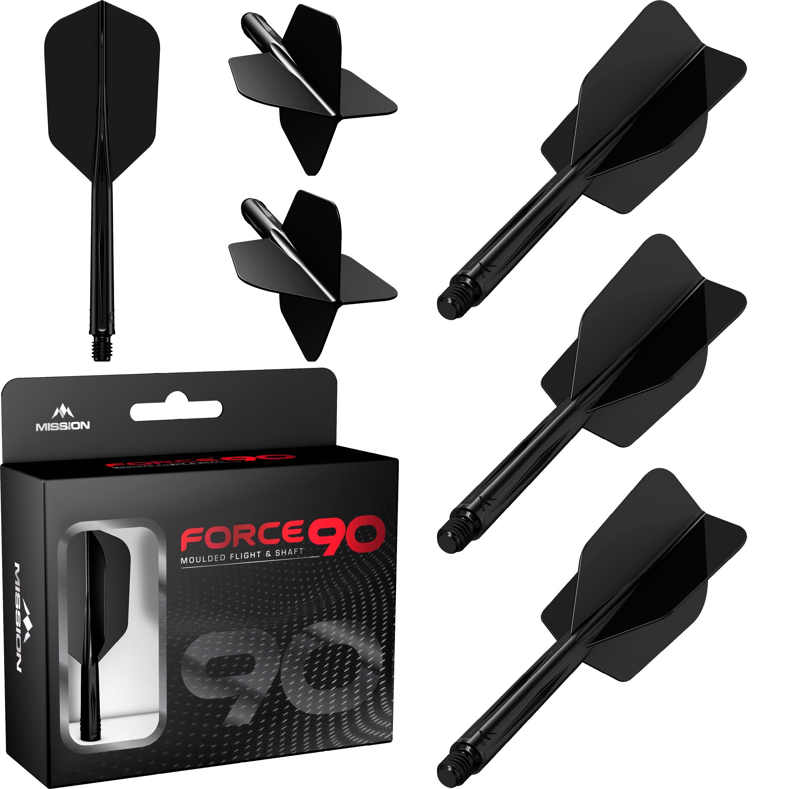 Mission - Force 90 Schwarz - Slim - Flight System - Direct Darts - 3