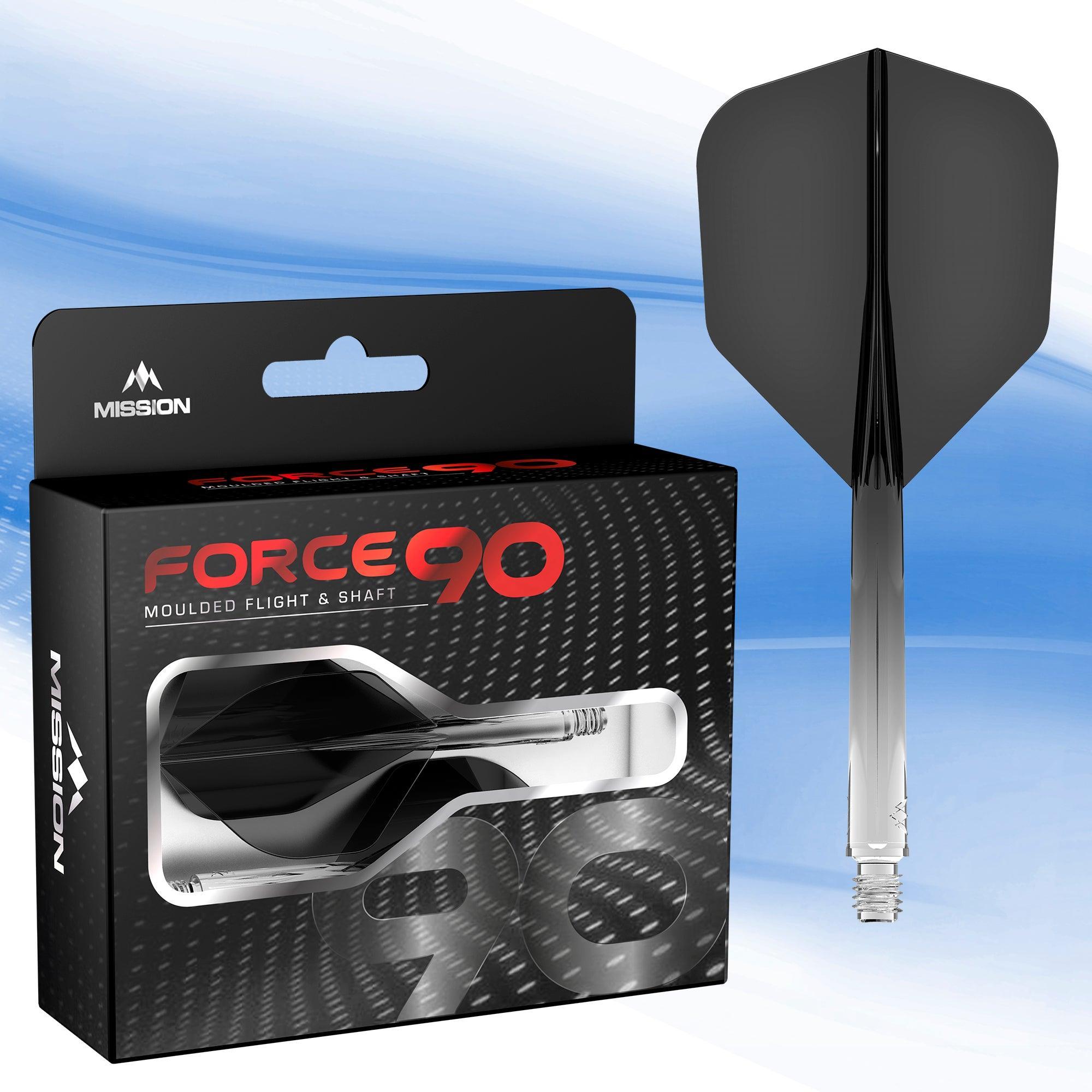 Mission - Force 90 Transparent Schwarz - No6- Flight System - Direct Darts - 2
