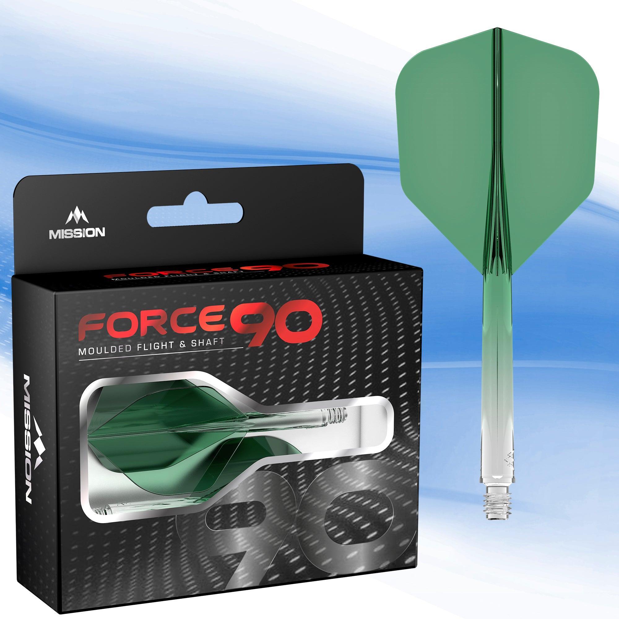 Mission - Force 90 Transparent Grün - No6 - Flight System - Direct Darts - 2