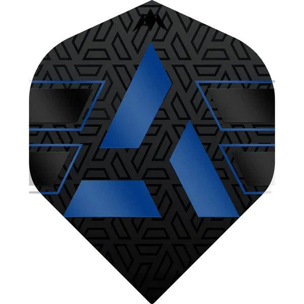 Mission - Hazard - Schwarz & Blau - No2 - 100 Micron - Dart Flights - Direct Darts - 1
