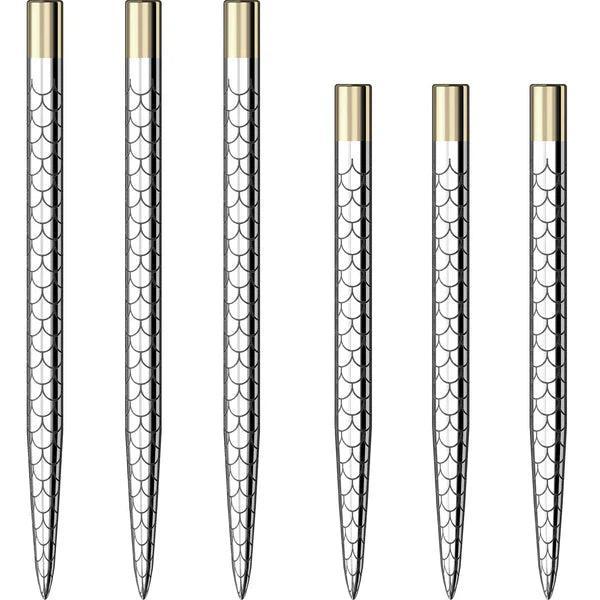 Mission - Laser Plus - Fan Mosaic - Silber - Steeldarts Spitzen - Direct Darts - 1