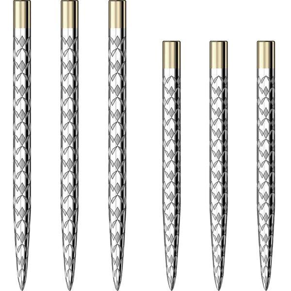 Mission - Laser Plus - Multi Logo - Silber - Steeldarts Spitzen - Direct Darts - 1