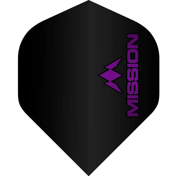 Mission - Logo - Lila - No2 - 100 Micron - Dart Flights - Direct Darts - 1