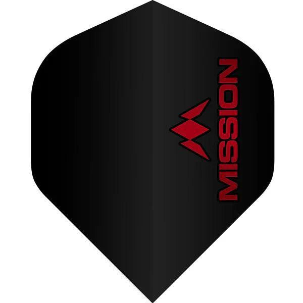 Mission - Logo - Rot - No2 - 100 Micron - Dart Flights - Direct Darts - 1