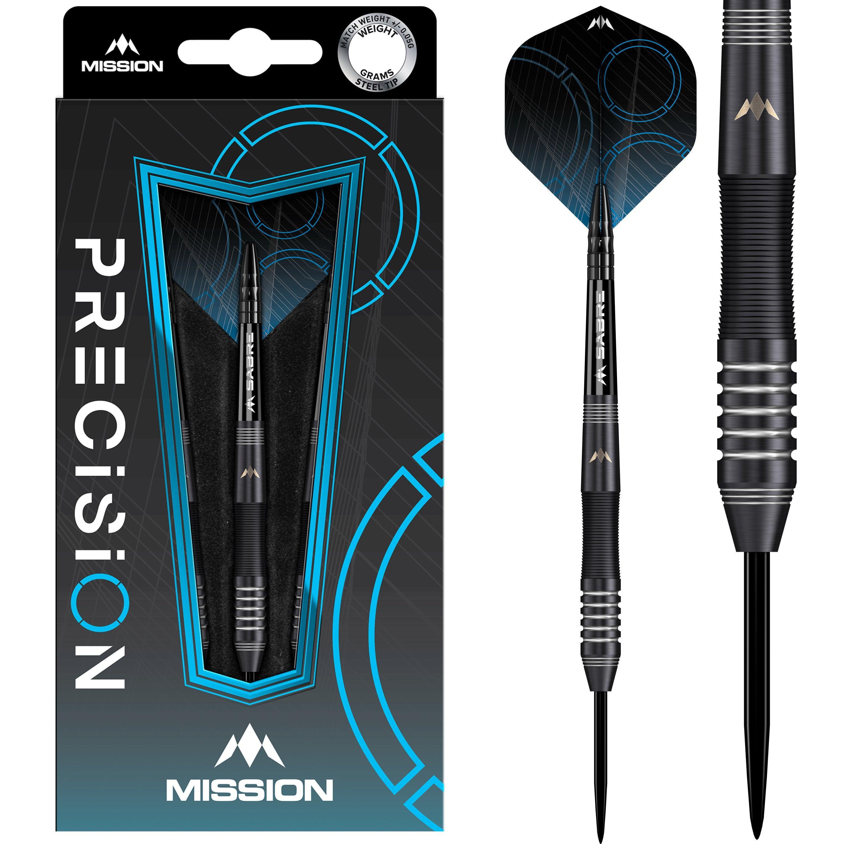 Mission - Precision - Schwarz Pvd - 90% - Steeldarts - Direct Darts - 1