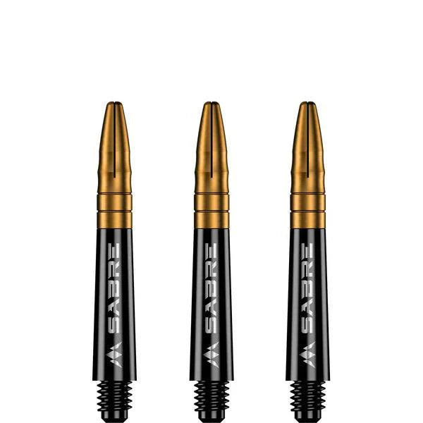 Mission - Sabre - Polycarbonat - Schwarz - Gold Top - Dart Shafts  - Direct Darts - 2