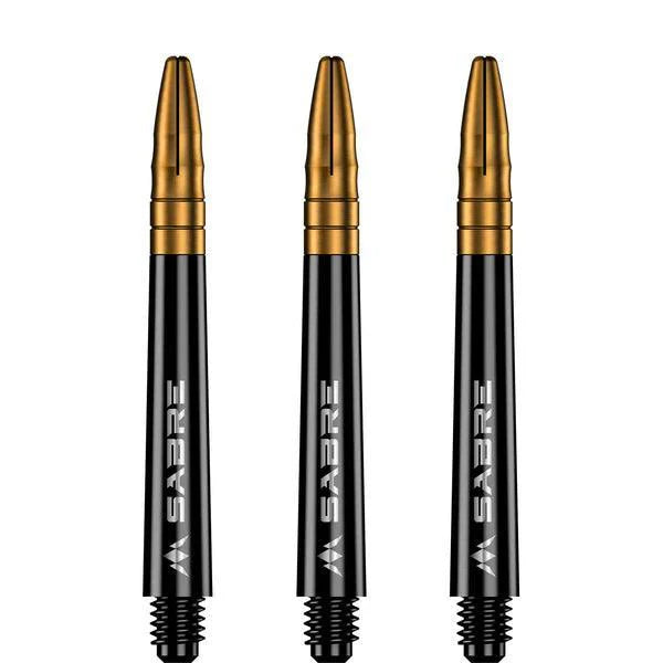 Mission - Sabre - Polycarbonat - Schwarz - Gold Top - Dart Shafts  - Direct Darts - 4
