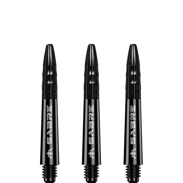 Mission - Sabre - Polycarbonat - Schwarz - Schwarz Top - Dart Shafts  - Direct Darts - 2