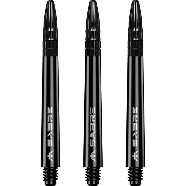 Mission - Sabre - Polycarbonat - Schwarz - Schwarz Top - Dart Shafts  - Direct Darts - 5