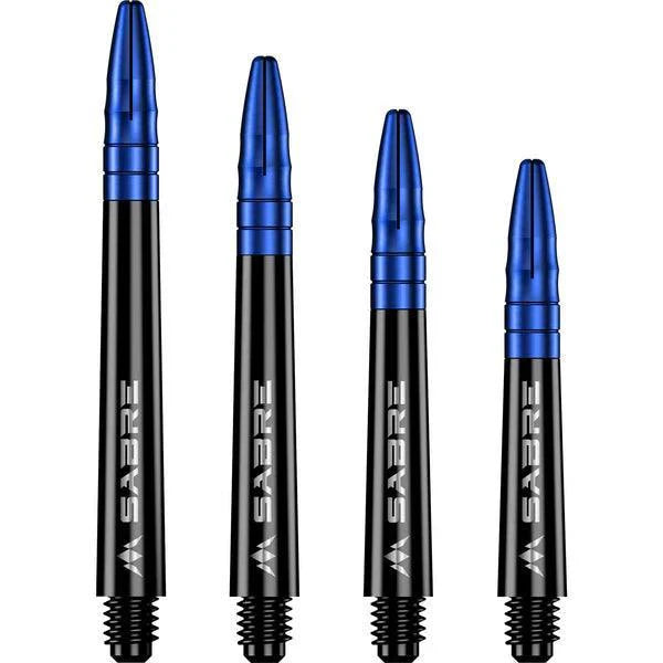 Mission - Sabre - Polycarbonat - Schwarz - Blau Top - Dart Shafts  - Direct Darts - 1